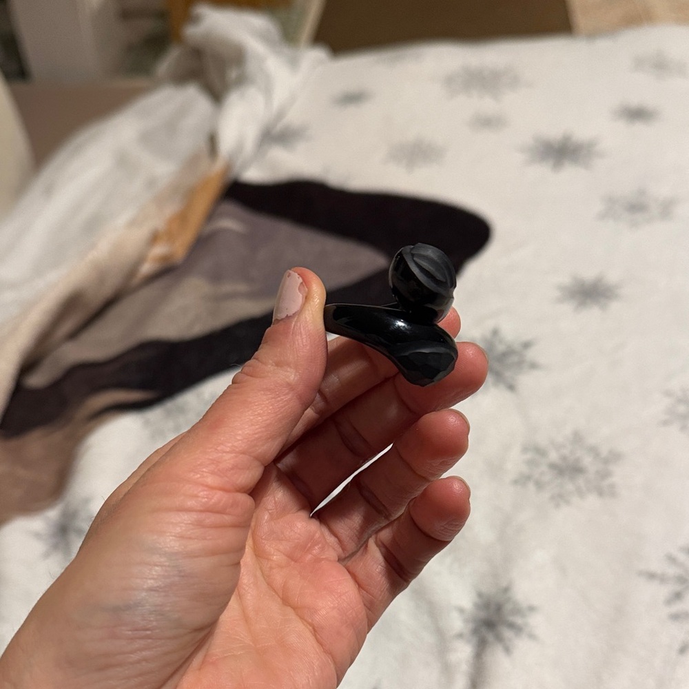 Glass Black Ring - image 6